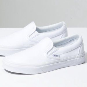 Brand New in Box Classic All White Slip-On Vans